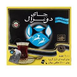 دوغزال چای کیسه ارل گری 100عددی